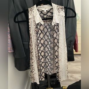 Joie Snake Print Blouse